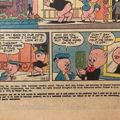 Vintage comic book lot #5, Porky Pig