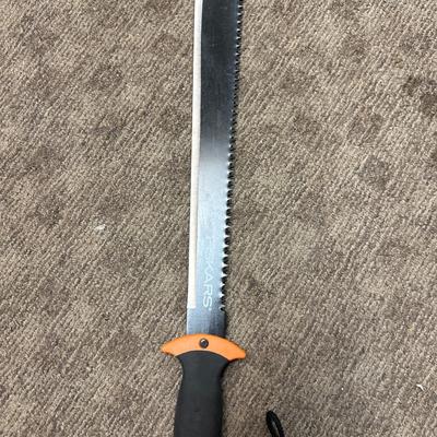 Fiskars steel machete with cushion grip