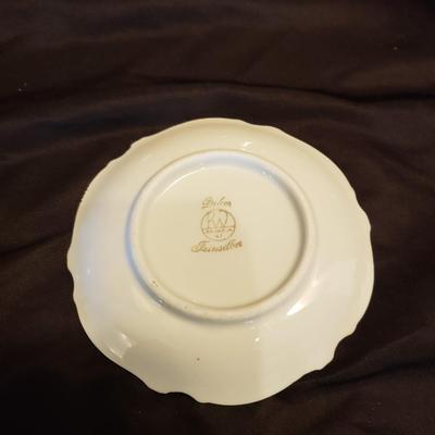 Rudolf Wachter Silver Overlay Porcelain Tea Set (LR-KD)