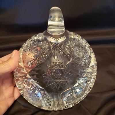 Cut Glass Bowls and a Cream and Sugar Set (LR-KD)