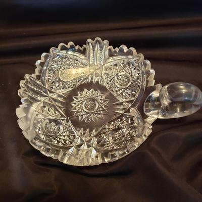 Cut Glass Bowls and a Cream and Sugar Set (LR-KD)