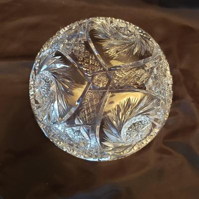 Cut Glass Bowls and a Cream and Sugar Set (LR-KD)