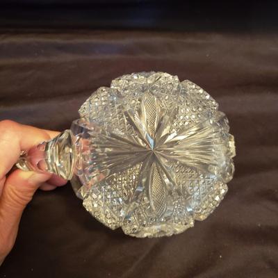 Cut Glass Bowls and a Cream and Sugar Set (LR-KD)
