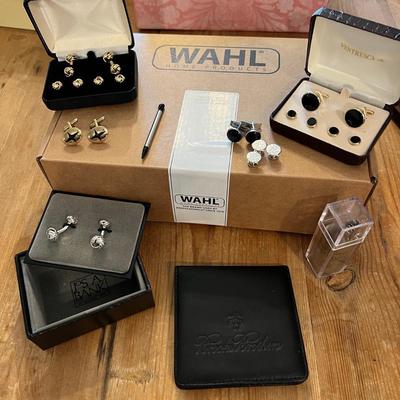 Men’s Accessories Lot - Swank, Brooks Brothers + NEW Wahl Clipper Kit