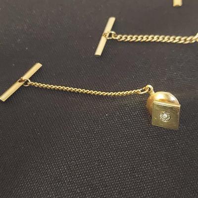 10k Tie Tack, Jade Stones and more (DR-BBL)