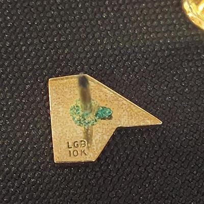 10k Tie Tack, Jade Stones and more (DR-BBL)