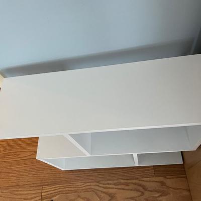 2 Bookshelves 2 Tier S Shape Bookcase Display Shelf