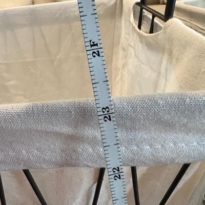 2 Iron Laundry Storage Baskets
