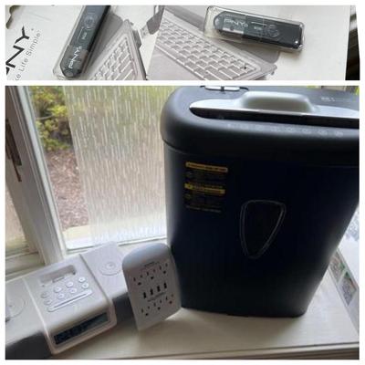 iHome Radio, Shredder, Wall Outlet, 2 Flash Drives