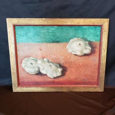 G. Latimer Pan Squash Still Life Acrylic Painting (LR-KD)