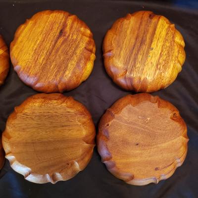 Wooden Salad Bowl Set and Five Sets of Tongs (LR-KD)