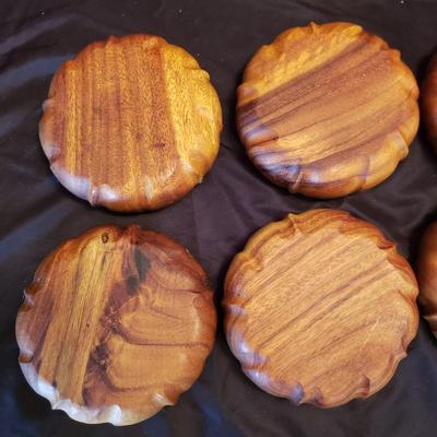 Wooden Salad Bowl Set and Five Sets of Tongs (LR-KD)