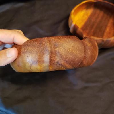 Wooden Salad Bowl Set and Five Sets of Tongs (LR-KD)