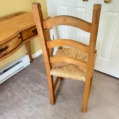 Rustic Wood Desk and Chair
