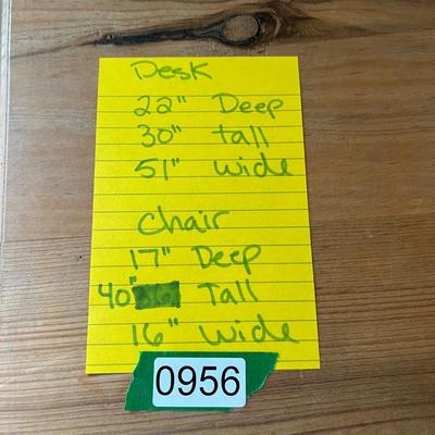 Rustic Wood Desk and Chair