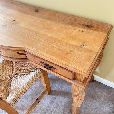 Rustic Wood Desk and Chair