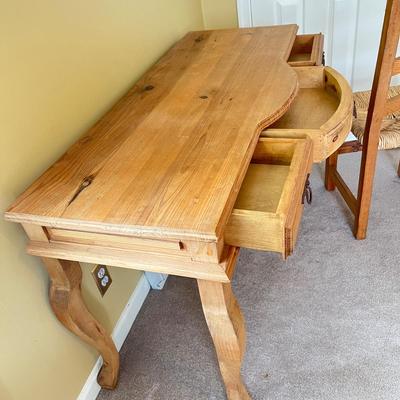 Rustic Wood Desk and Chair