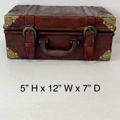 Decorative Wood & Metal Accents Storage Containers ~ Set Of Three (3)