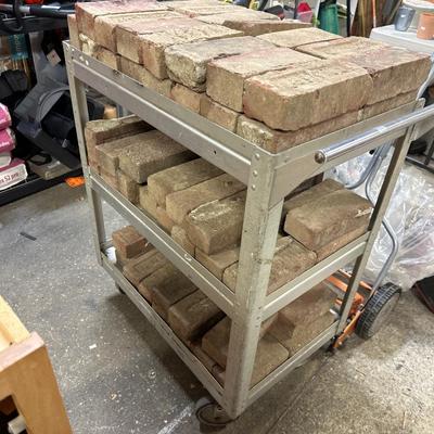 Lot of 75 old bricks including Calvert Bricks