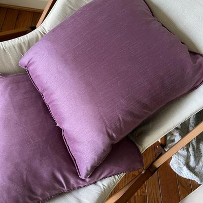 Canvas Covered Butterfly Chair w Pillows