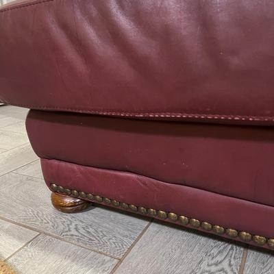Leather Ottoman & Rug