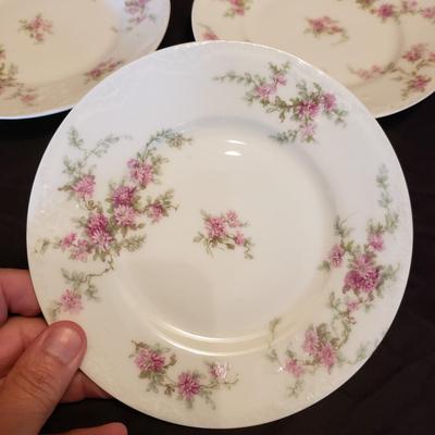 Haviland Limoges and OP & Co. Pink Flowered Dishes (LR-KD)