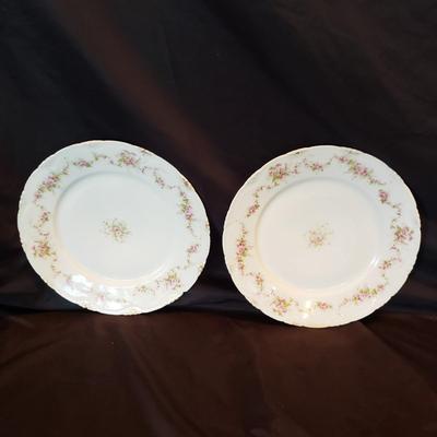 Haviland Limoges and OP & Co. Pink Flowered Dishes (LR-KD)