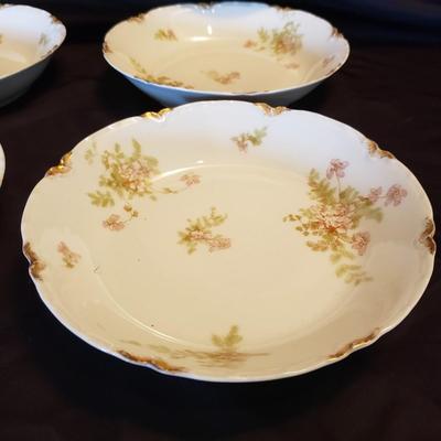 Haviland Limoges and OP & Co. Pink Flowered Dishes (LR-KD)