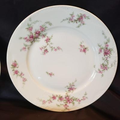 Haviland Limoges and OP & Co. Pink Flowered Dishes (LR-KD)