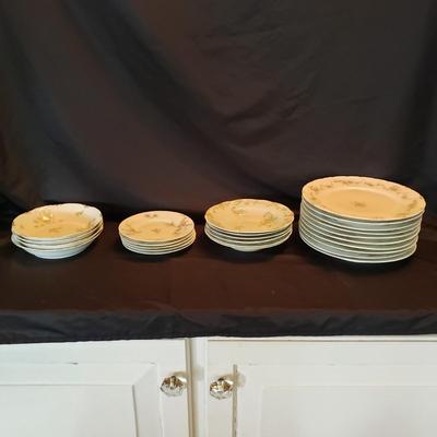 Haviland Limoges and OP & Co. Pink Flowered Dishes (LR-KD)