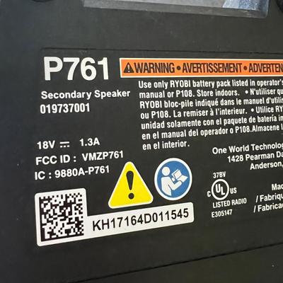 6 Ryobi ONE+ SCORE Wireless Speakers
