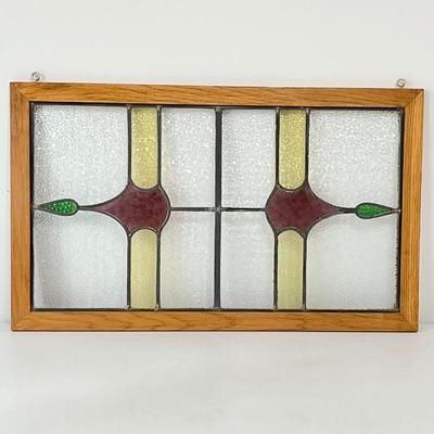 Large Stained Glass Window ~ 21.5” x 36”