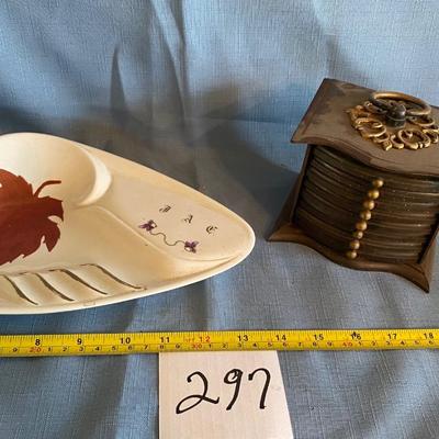 Vintage Ashtray and Coasters