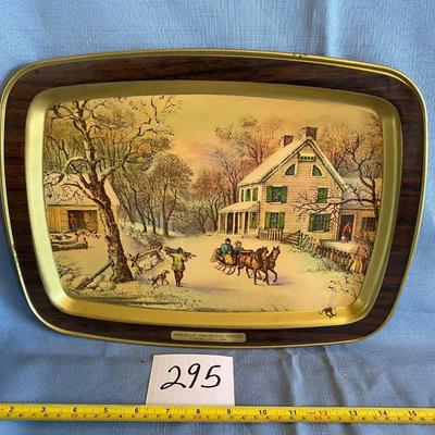 Vintage Currier & Ive Tray