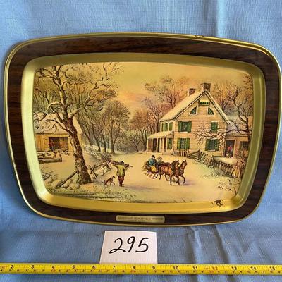 Vintage Currier & Ive Tray
