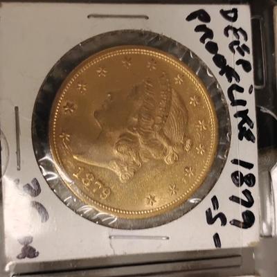 1879 S liberty Head Gold Piece