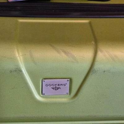 Dockers Lime Green Hard Case Luggage