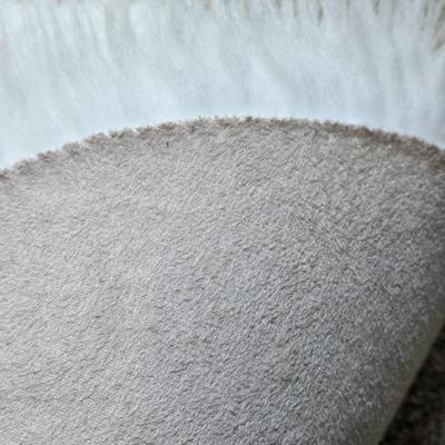 Round Fluffy Sheep Skin Rug #1