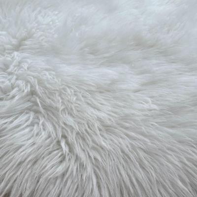 Round Fluffy Sheep Skin Rug #1