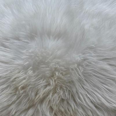 Round Fluffy Sheep Skin Rug #2