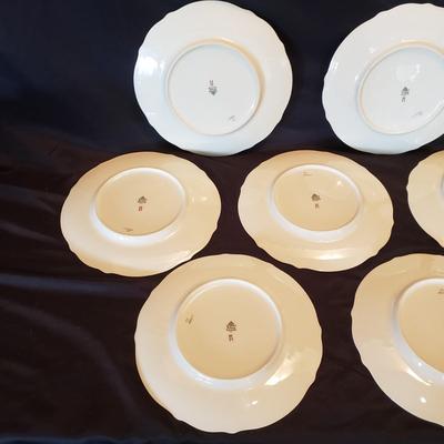 Rosenthal Gold Rimmed Blue and White Plates and Tea Cups (LR-KD)