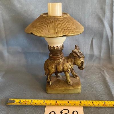 Vintage Donkey Lamp