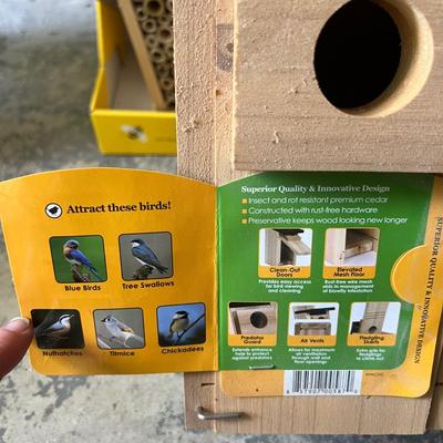 NEW Bee & Bird Houses 3 Pc Lot