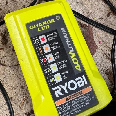 RYOBI 18 in. Battery Chainsaw, Batteries, Charger, New Chains, etc,