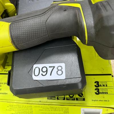Ryobi Lot - Pressure Gauge, Drill, Bits, Battery