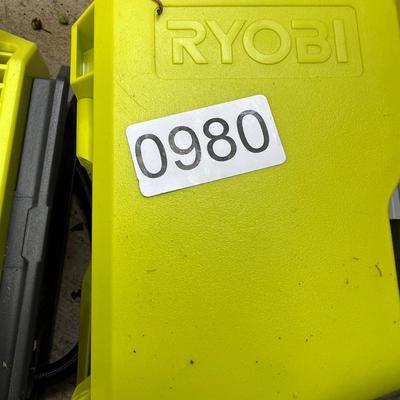Ryobi Lot - Drill, Bits, Inflator/Deflator, Charger & Battery