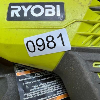 Ryobi Lot - Drain Auger, Pressure Inflator, Reciprocating Saw, 2 Batteries, Charger