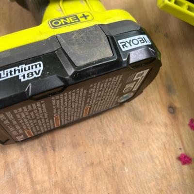Ryobi Lot - Drain Auger, Pressure Inflator, Reciprocating Saw, 2 Batteries, Charger