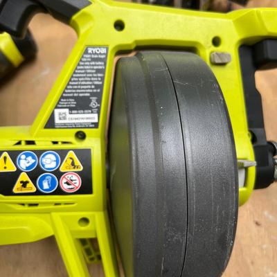 Ryobi Lot - Drain Auger, Pressure Inflator, Reciprocating Saw, 2 Batteries, Charger