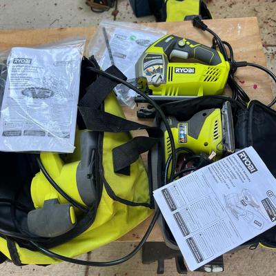 Ryobi Lot - Belt Bander, Sheet Bander, Orbital Jig Saw